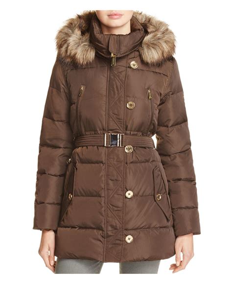 michael kors brown jacket women's|Michael Kors black puffer jacket.